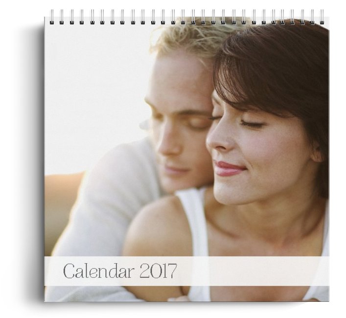 Calendar personalizat - Flori Pastelate - Calendar de perete cu spirala metalica si agatatoare - Portret mediu (21x29 cm)