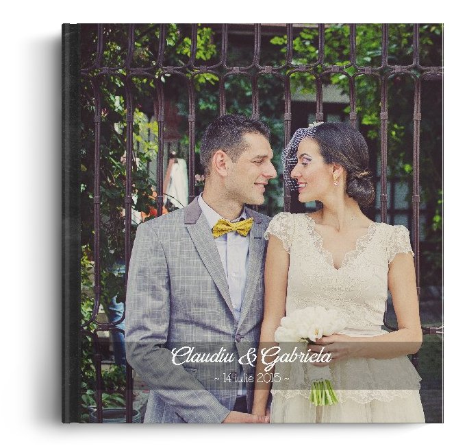Fotocarte Chalkboard Wedding - Standard, coperta moale - Patrat mic (14x14 cm)