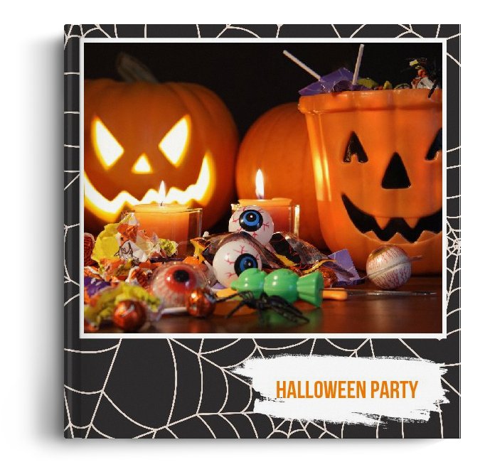 Fotocarte Halloween Party - Standard, coperta moale - Patrat mediu (20x20 cm)