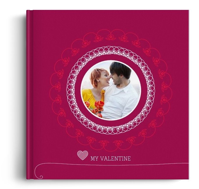 Fotocarte My Valentine - Layflat - Patrat mediu (20x20 cm)