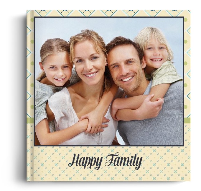 Fotocarte Happy Family - Standard, coperta moale - Portret mare (21x28 cm)